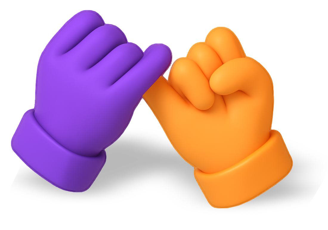 Two hands making a pinky swear
