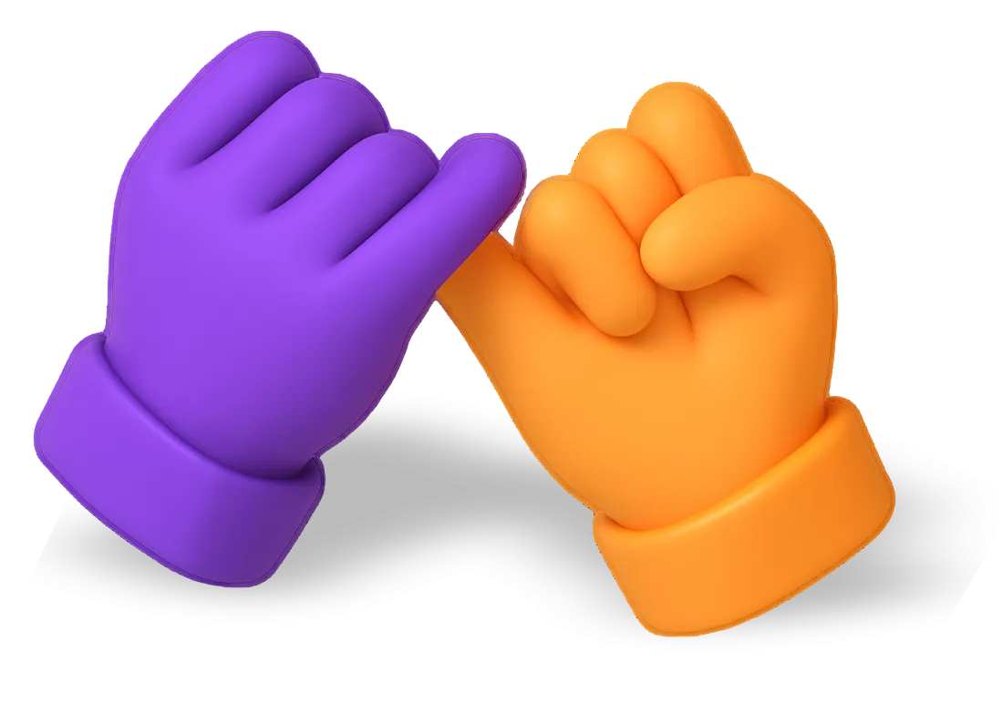 Two hands making a pinky swear