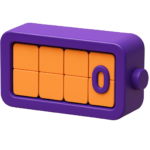 Flip clock with zero