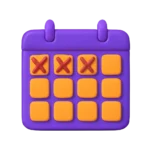A grid of 12 with 3 squares crossed out